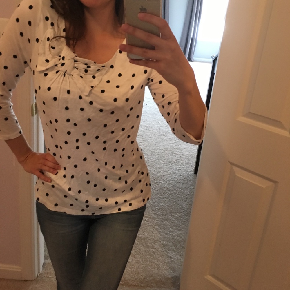 Elle Polka dot new with tag top